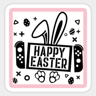 Happy Easter Video Gaming Screen Sticker